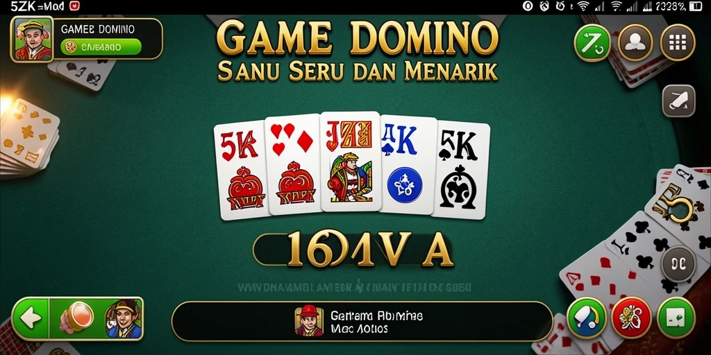 Screenshot gameplay <strong>5ZK</strong> menunjukkan momen seru saat bermain domino.