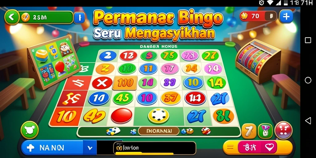 Tampilan gameplay Bingo di aplikasi 71H yang mengasyikkan.