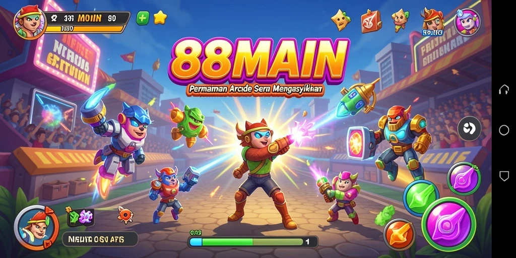 Tampilan gameplay seru dan menantang dari 88MAIN.