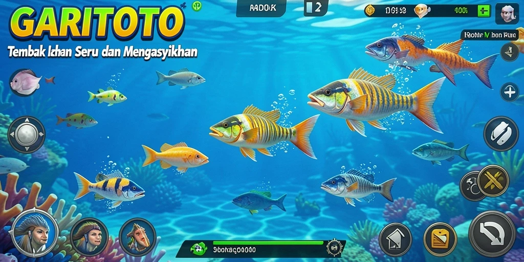 Gameplay seru Tembak Ikan di GARITOTO.