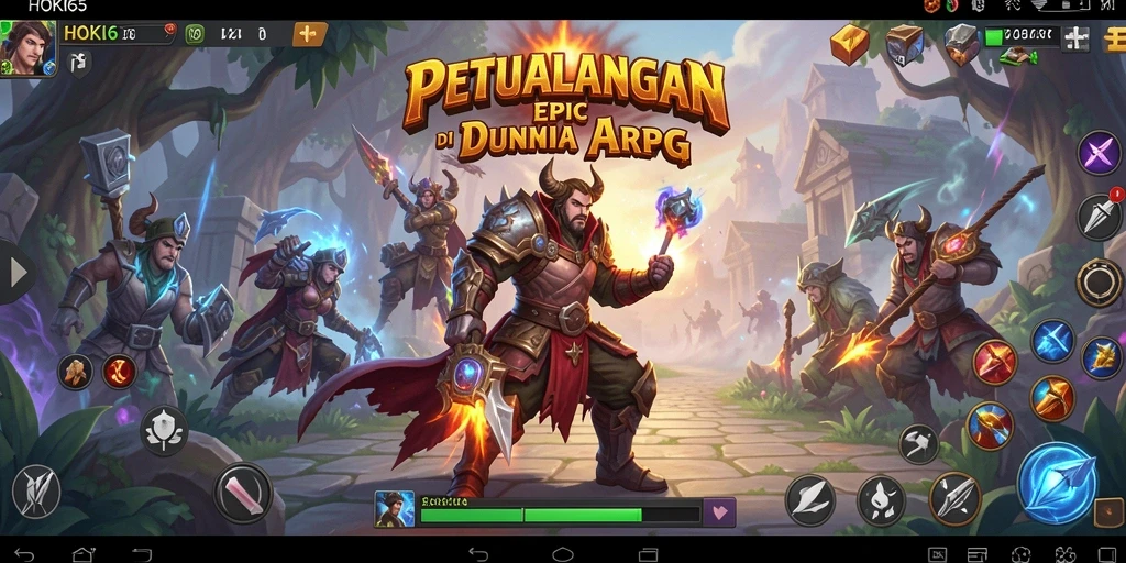 Tampilan epic gameplay HOKI65 dengan aksi pertempuran yang mendebarkan.