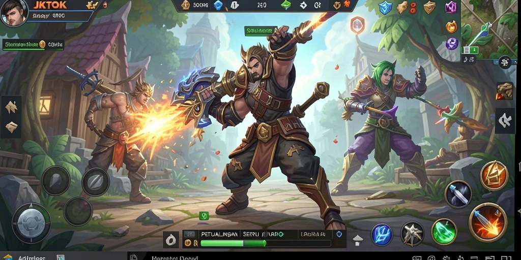 Tampilan gameplay ARPG JKTOK yang mendebarkan dan penuh aksi.