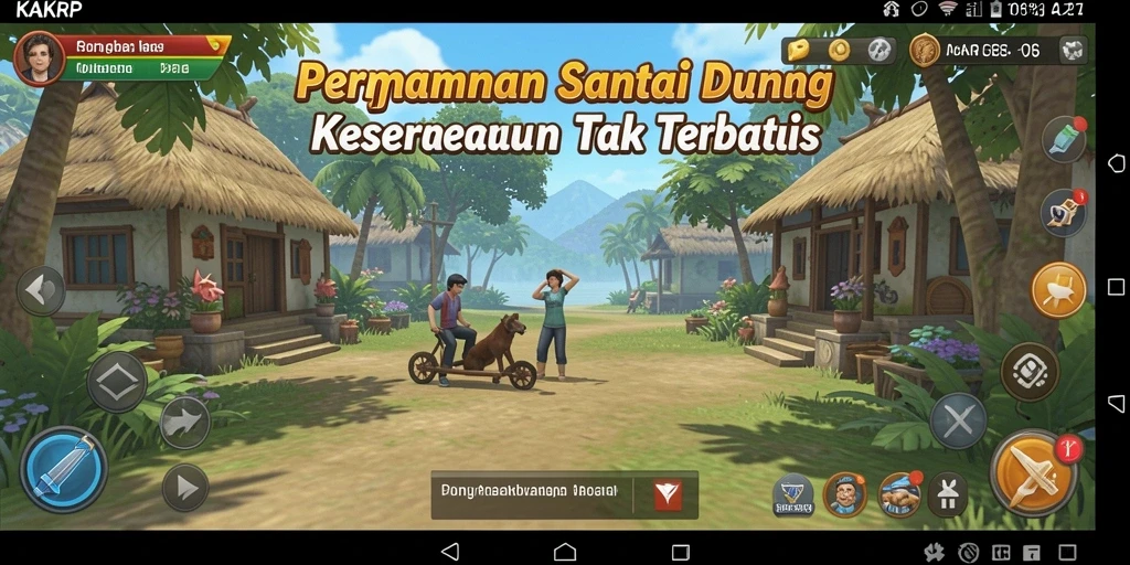 Screenshot gameplay KAKRP yang menampilkan tantangan seru dan interaksi pemain.