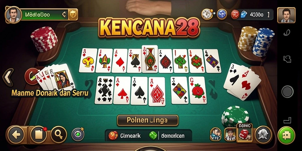 Tampilan menarik gameplay Domino KENCANA28 yang mengasyikkan.