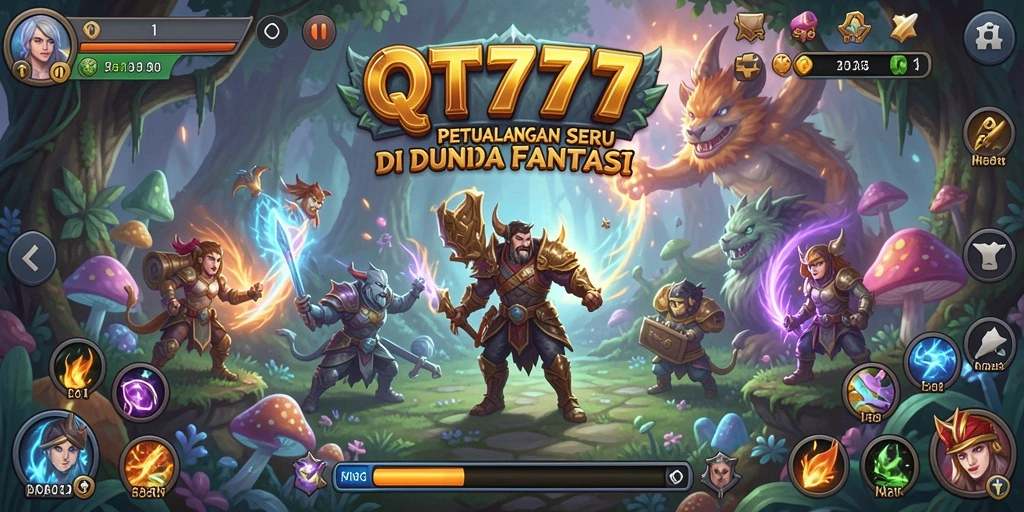 Screenshot utama QT777 menampilkan gameplay yang memukau dan seru.