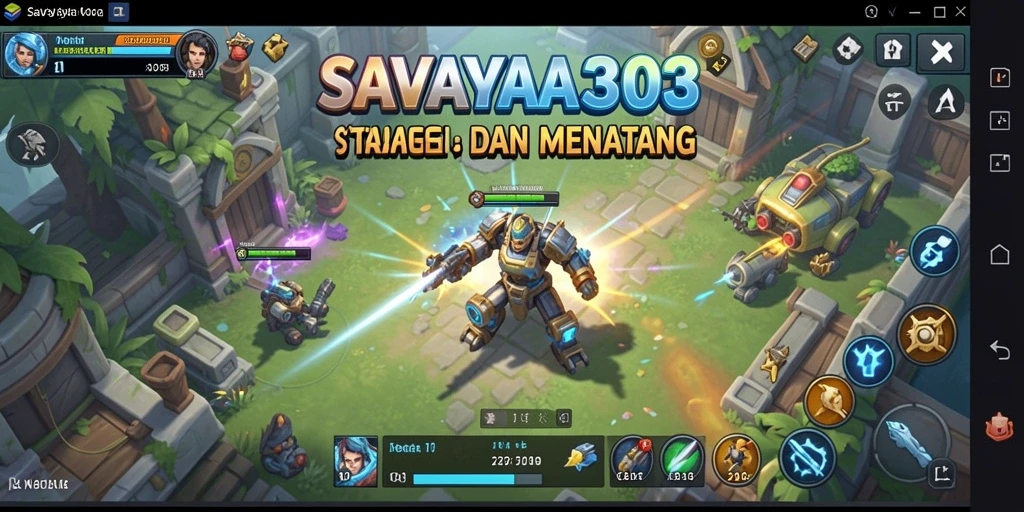 Screenshot dari gameplay SAVAYA303 menampilkan aksi strategis yang mendebarkan.