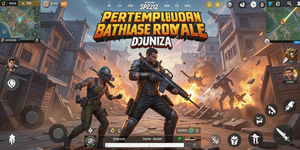 Gameplay seru SP212 dalam pertarungan Battle Royale.