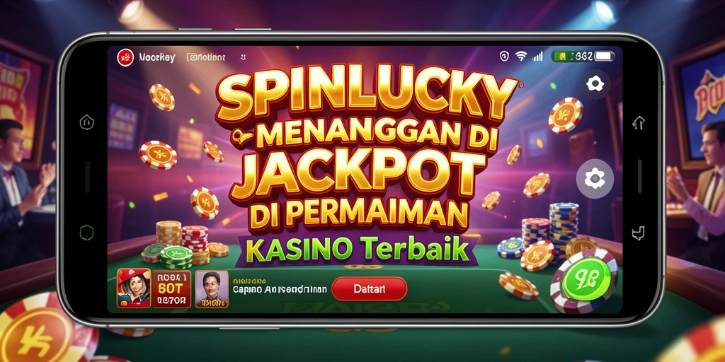 Tampilan permainan SPINLUCKY dengan grafis yang memukau dan interaktif.